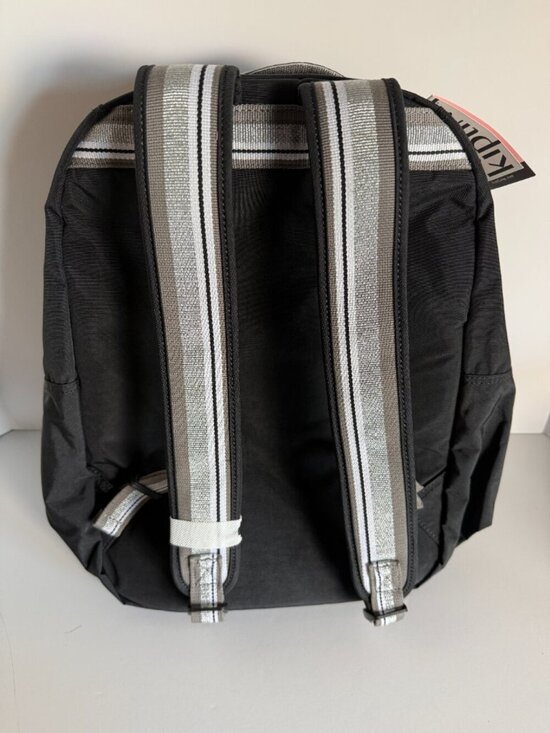 Kipling Seoul Black with Silver Backpack NWT main image 8